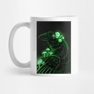 Glowing Raven Mug